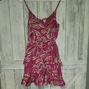 Floral Pink Mini Dress